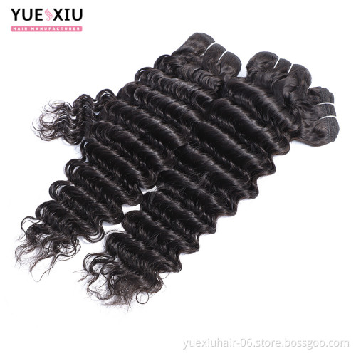 raw cambodian hair deep wave hair bundles with lace frontals human cambodian hair extension vendors